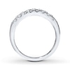 Thumbnail Image 1 of Previously Owned THE LEO Diamond 3/8 ct tw Anniversary Ring Round-cut 14K White Gold