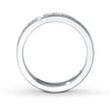 Thumbnail Image 1 of Previously Owned THE LEO Anniversary Band 1 ct tw Princess & Round-cut Diamonds 14K White Gold - Size 4
