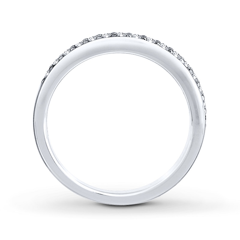 Main Image 2 of Previously Owned THE LEO Diamond Band 1/4 ct tw Round-cut 14K White Gold