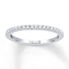Thumbnail Image 1 of Previously Owned THE LEO Diamond Wedding Band 1/5 ct tw Round-cut 14K White Gold