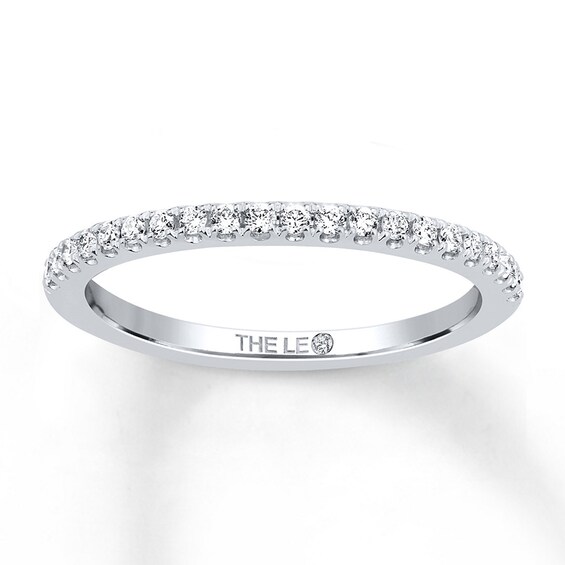 Previously Owned THE LEO Diamond Wedding Band 1/5 ct tw Round-cut 14K White Gold