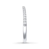 Thumbnail Image 3 of Previously Owned THE LEO Diamond Wedding Band 1/5 ct tw Round-cut 14K White Gold