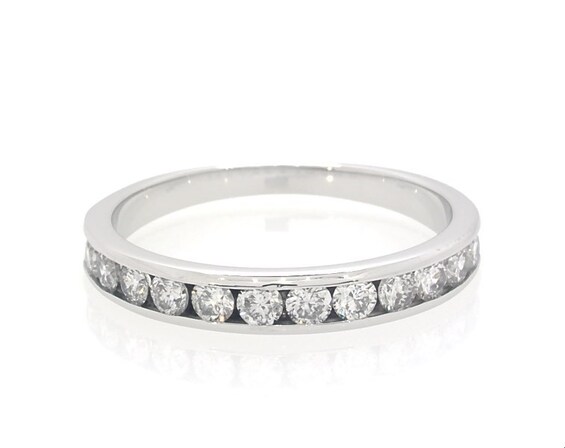 Previously Owned Diamond Anniversary Ring 1/2 ct tw 14K White Gold