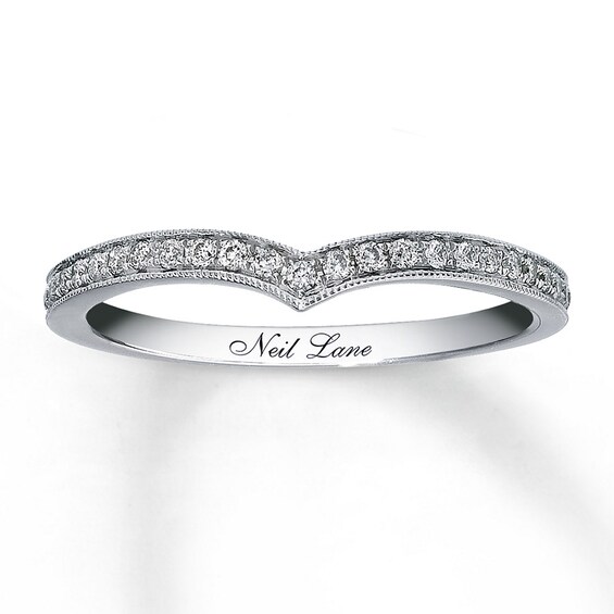 Previously Owned Neil Lane Wedding Band 1/5 ct tw Round-cut Diamonds 14K White Gold