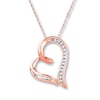 Thumbnail Image 0 of Previously Owned Diamond Necklace 1/10 ct tw 10K Rose Gold