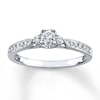 Thumbnail Image 1 of Previously Owned Diamond Engagement Ring 1/3 ct tw Round-cut 10K White Gold