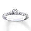 Thumbnail Image 0 of Previously Owned Diamond Engagement Ring 1/3 ct tw Round-cut 10K White Gold