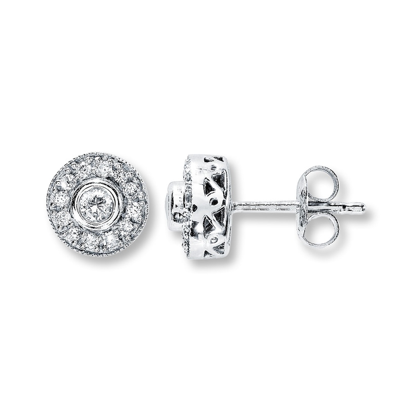Previously Owned Diamond Earrings 1/4 ct tw 10K White Gold