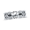Thumbnail Image 1 of Previously Owned Black & White Diamond Fashion Ring 1/10 ct tw Sterling Silver