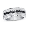 Thumbnail Image 0 of Previously Owned Men's Black Diamond Ring 1 ct tw Sterling Silver