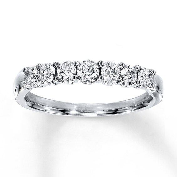 Previously Owned Diamond Band 1/2 ct tw Round 14K White Gold