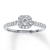 Thumbnail Image 1 of Previously Owned Diamond Engagement Ring 3/8 ct tw Round-cut 10K White Gold