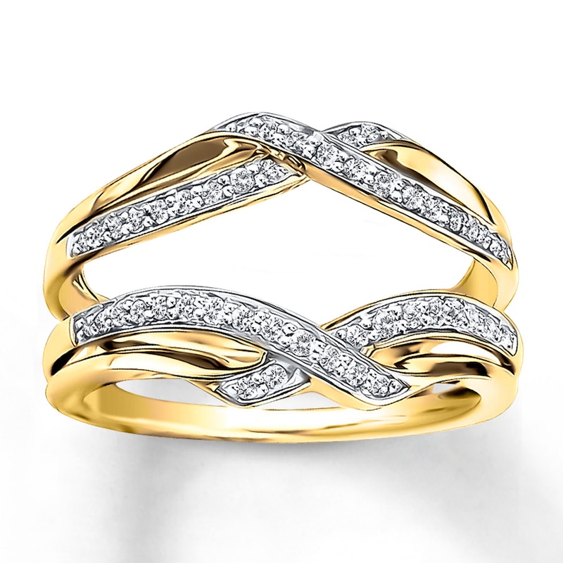 Main Image 1 of Previously Owned Enhancer Ring 1/4 ct tw Diamonds 14K Yellow Gold