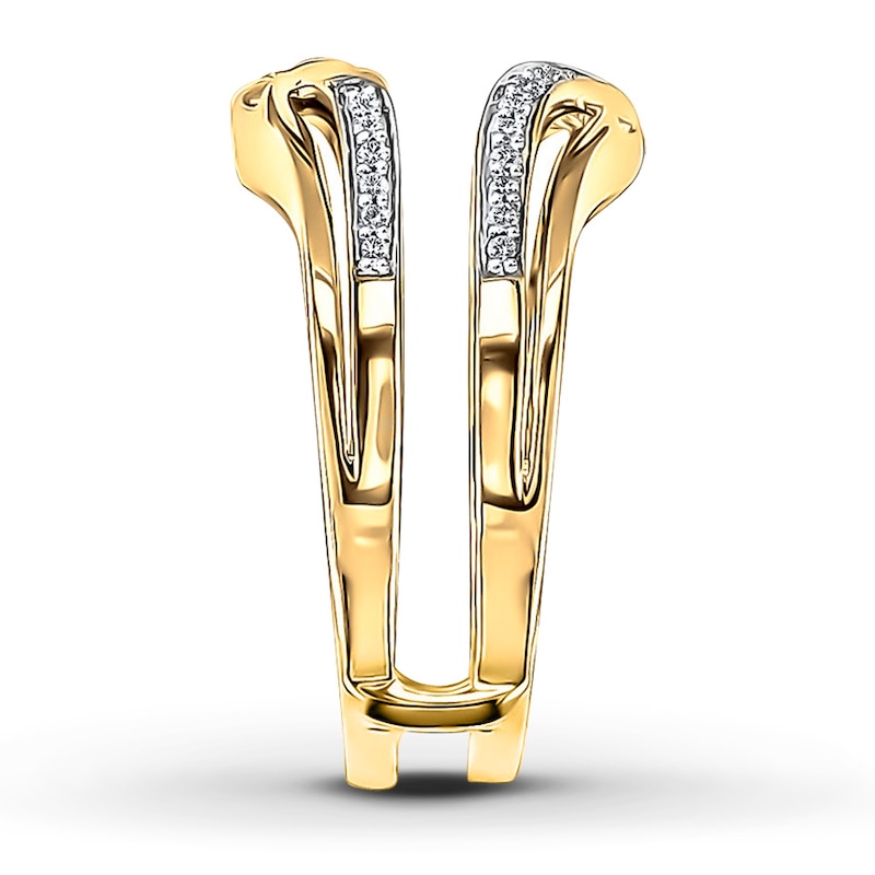 Main Image 3 of Previously Owned Enhancer Ring 1/4 ct tw Diamonds 14K Yellow Gold