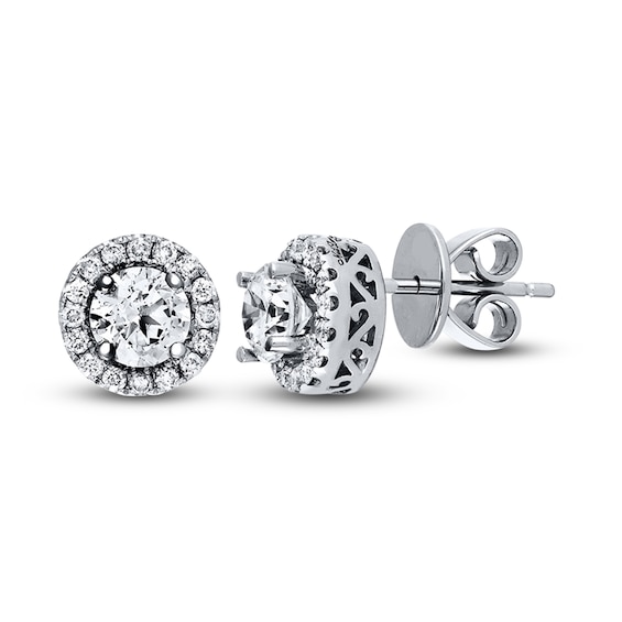Previously Owned Neil Lane Earrings 1-1/4 ct tw Diamonds 14K White Gold