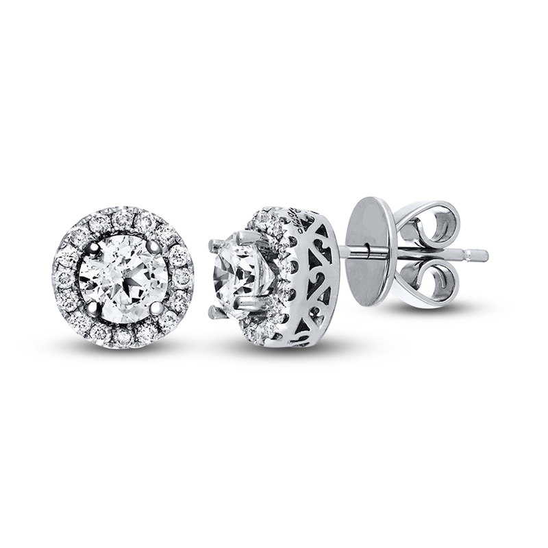 Previously Owned Neil Lane Earrings 1-1/4 ct tw Diamonds 14K White Gold
