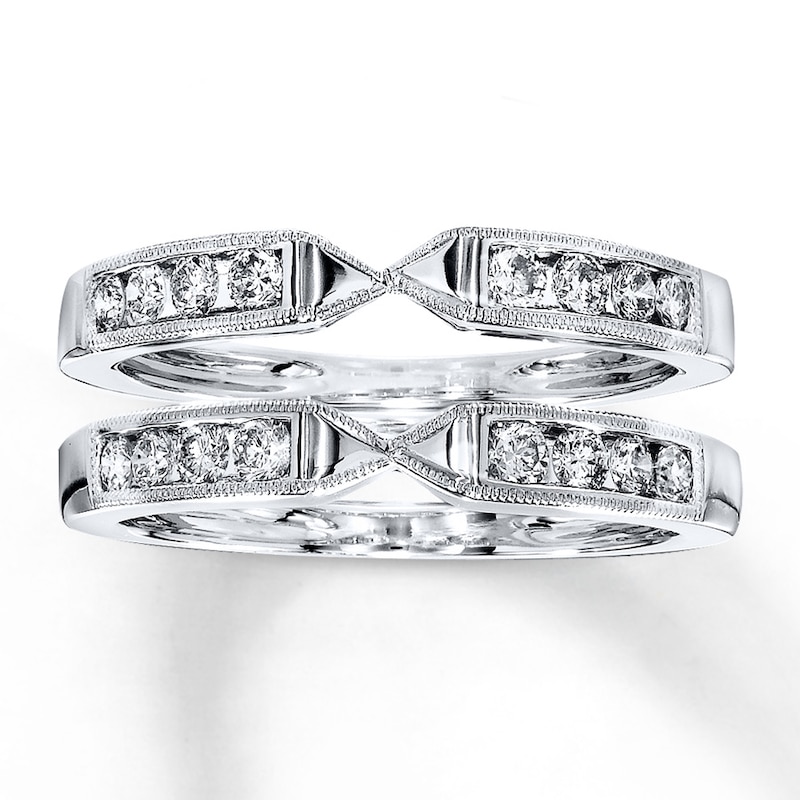 Main Image 1 of Previously Owned Peter Lam Enhancer Ring 1/2 ct tw Diamonds 18K White Gold
