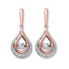 Thumbnail Image 1 of Previously Owned Diamonds in Rhythm 1/3 ct tw Earrings 10K Two-Tone Gold