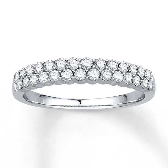 Previously Owned Diamond Anniversary Band 1/2 ct tw Round-cut 14K White Gold