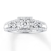 Thumbnail Image 1 of Previously Owned Ring 1/2 ct tw Diamonds 10K White Gold