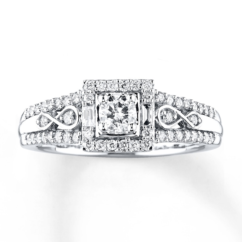 Main Image 1 of Previously Owned Ring 1/2 ct tw Diamonds 10K White Gold