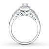 Thumbnail Image 2 of Previously Owned Ring 1/2 ct tw Diamonds 10K White Gold