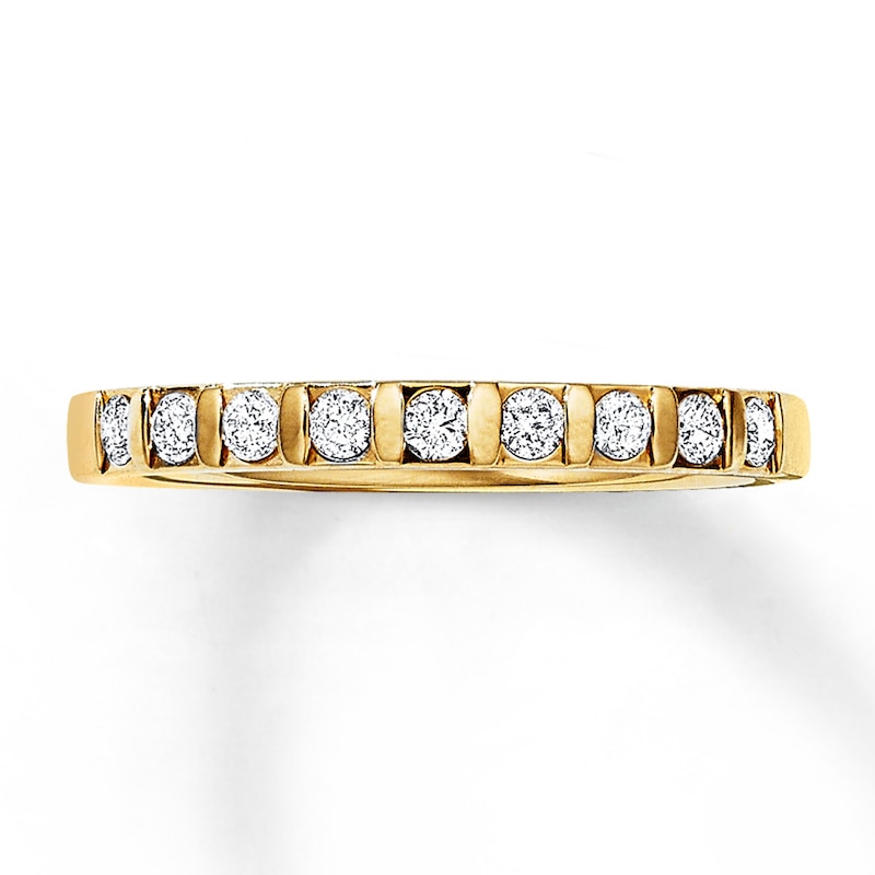Main Image 1 of Previously Owned Anniversary Band 1/4 ct tw Round-cut Diamonds 10K Yellow Gold