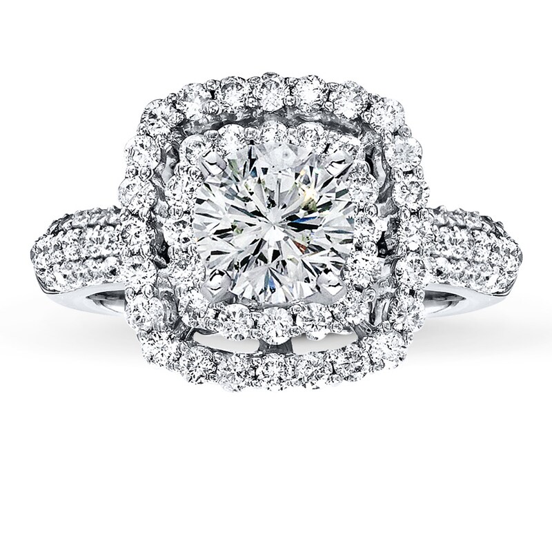 Main Image 3 of Previously Owned Diamond Ring Setting 1 ct tw Round-cut 14K White Gold