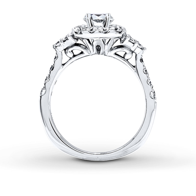 Previously Owned Diamond Ring Setting 1 ct tw Round-cut 18K White Gold