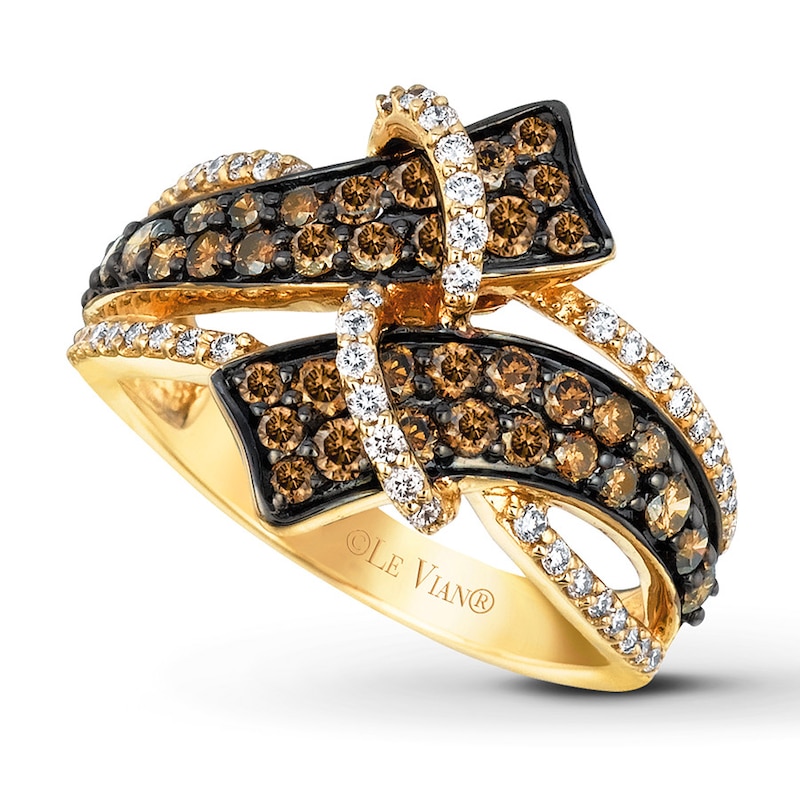 Main Image 1 of Previously Owned Le Vian Chocolate Diamonds 1-1/6 ct tw Ring 14K Honey Gold - Size 9.75