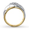 Thumbnail Image 2 of Previously Owned Diamond Ring 1/3 ct tw Round-cut 10K Two-Tone Gold Size 10.25