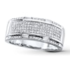 Previously Owned Men's Band 1/2 ct tw Diamonds 10K White Gold