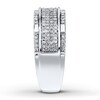 Thumbnail Image 3 of Previously Owned Men's Band 1/2 ct tw Diamonds 10K White Gold - Size 14
