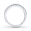 Thumbnail Image 2 of Previously Owned THE LEO Diamond 3/8 ct tw Anniversary Ring Round-cut 14K White Gold - Size 4.5