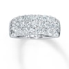 Thumbnail Image 1 of Previously Owned THE LEO Diamond Anniversary Band 2 ct tw Round-cut 14K White Gold - Size 10