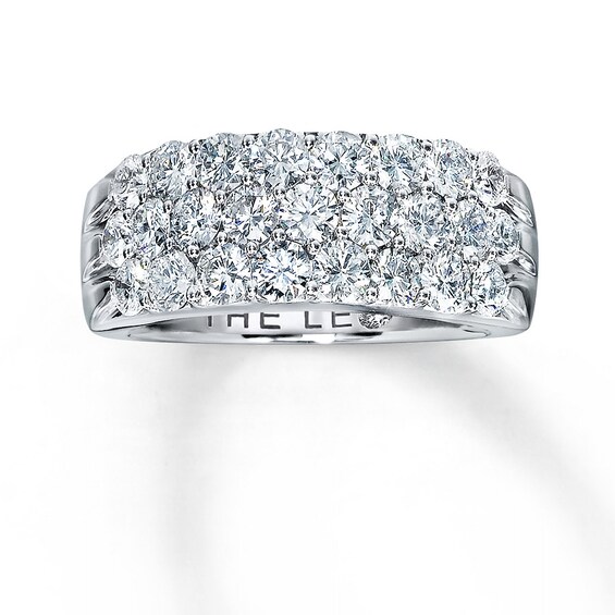 Previously Owned THE LEO Diamond Anniversary Band 2 ct tw Round-cut 14K White Gold Size 10