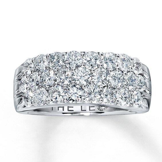Previously Owned THE LEO Diamonds 2 ct tw Anniversary Band Round-cut 14K White Gold 11