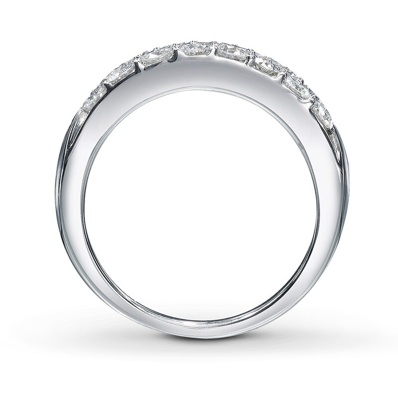 Main Image 2 of Previously Owned THE LEO Diamonds 2 ct tw Anniversary Band Round-cut 14K White Gold - Size 11