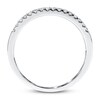 Thumbnail Image 3 of Previously Owned Diamond Wedding Band 1/10 ct tw Round-cut 10K White Gold - Size 9.5
