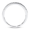 Thumbnail Image 2 of Previously Owned Diamond Wedding Band 1/10 ct tw Round-cut 10K White Gold - Size 9.5