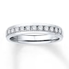 Thumbnail Image 0 of Previously Owned Diamond Anniversary Band 1/3 ct tw Round-cut 10K White Gold - Size 4