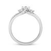 Thumbnail Image 2 of Previously Owned Diamond Promise Ring 1/5 ct tw Princess/Round 10K White Gold