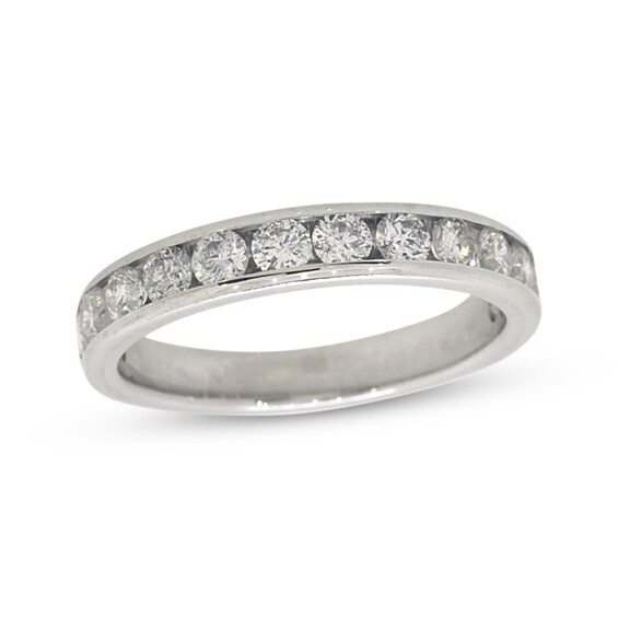 Previously Owned Diamond Wedding Band 1 ct tw Round-cut 10K White Gold