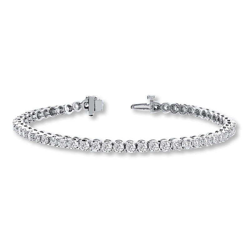 Main Image 1 of Previously Owned Diamond Tennis Bracelet 2 carat tw Round-cut 14K White Gold 7&quot;