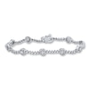 Thumbnail Image 1 of Previously Owned Diamond Bracelet 2 ct tw Round-cut 14K White Gold 7.25&quot;