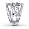 Thumbnail Image 3 of Previously Owned Diamond Ring 1/5 ct tw Round-cut Sterling Silver