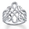Thumbnail Image 1 of Previously Owned Diamond Ring 1/3 ct tw Sterling Silver