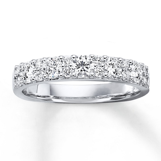 Previously Owned Hearts Desire Anniversary Band 3/4 ct tw Round-cut Diamonds 18K White Gold