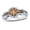 Thumbnail Image 1 of Previously Owned Le Vian Chocolate Diamond Ring 1/2 ct tw Round 14K Vanilla Gold