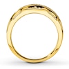 Thumbnail Image 2 of Previously Owned Men's Diamond Wedding Band 1/2 ct tw Round-cut 10K Yellow Gold
